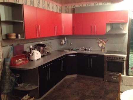 Фото Кухонный гарнитур Баккара. Большая угловая кухня для своего дома | Кухни на заказ на кухникирова.рф